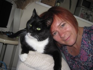 Me and my cat, Titus (Amanda Green)