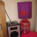 red-and-purple-button-light-shade